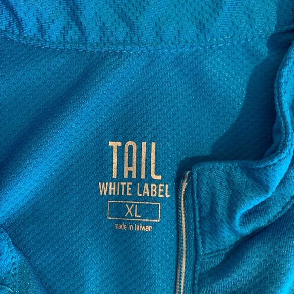 Tail Tech Top Women XL Extra Large Turquoise Sleeveless 1/4 Zip Performance Golf - Picture 8 of 11
